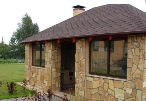 Плитняк златолит жёлтый для фасада 1,5-3 см купить в Мегионе