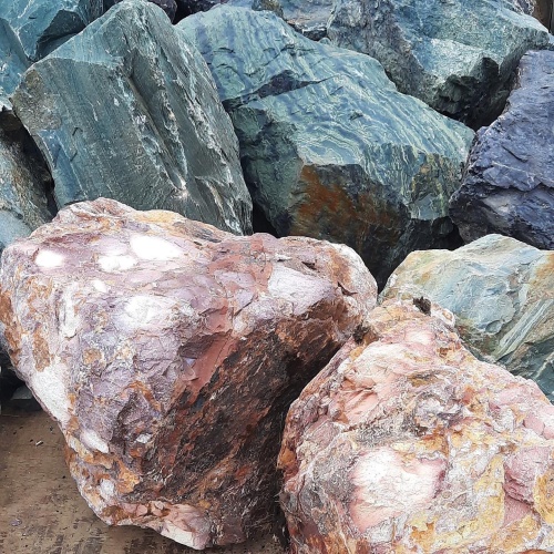 Ландшафтные глыбы красно-фиолетовые 200-1000 килограмм купить в Мегионе