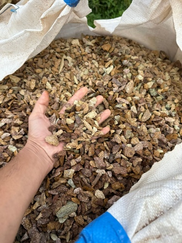 Златолит персиковый декоративная каменная крошка купить в Мегионе